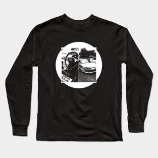 NISSAN SILVIA S15 Black 'N White 5 (Black Version) Long Sleeve T-Shirt